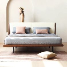wooden bed for room